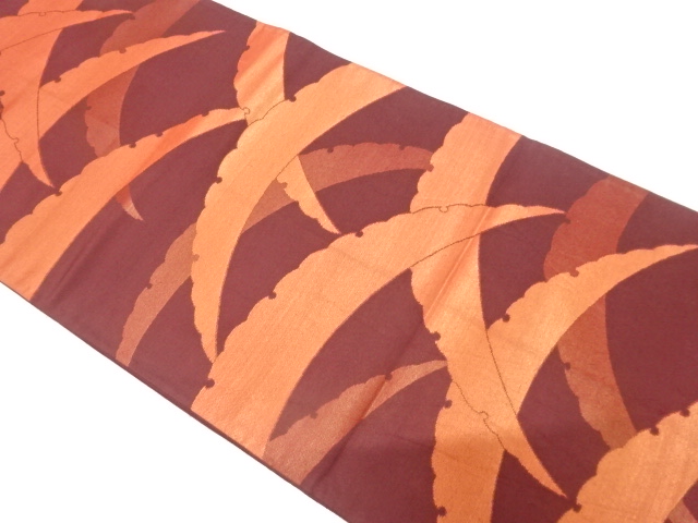 JAPANESE KIMONO / ANTIQUE FUKURO OBI / WOVEN GRASS